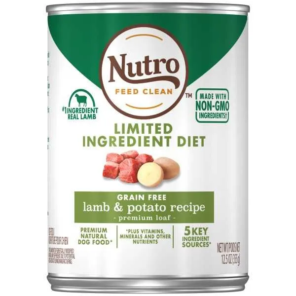 12/12.5 oz. Nutro Limited Ingredient Lamb & Potato Premium Loaf - Food